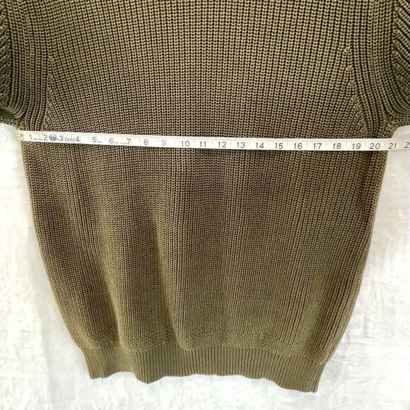 True Measure Of A Man Mens Sweater XL Military Utility Cotton Green - Picture 5 of 7